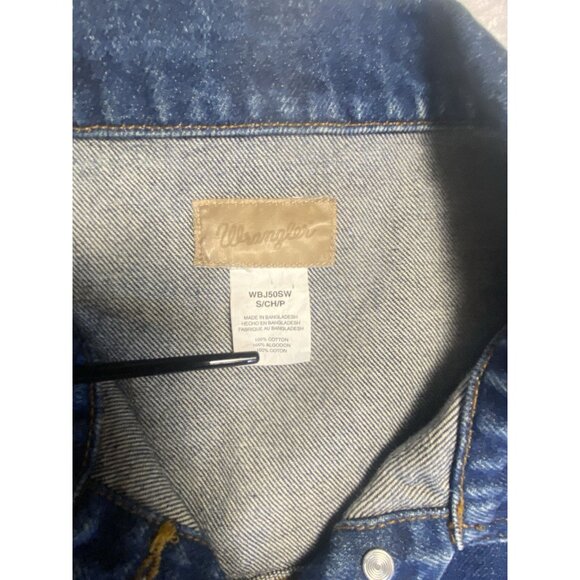 Vintage 70’s Wrangler Denim Jacket Size S Womens 100% Cotton Medium Wash 6428 - Picture 7 of 10